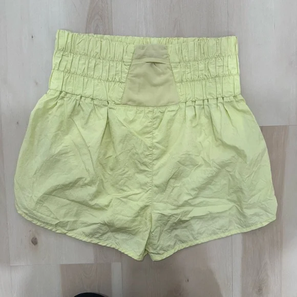Free People Movement The Way Home Shorts Women's Large Pomelo Yellow High Waist - Picture 10 of 15